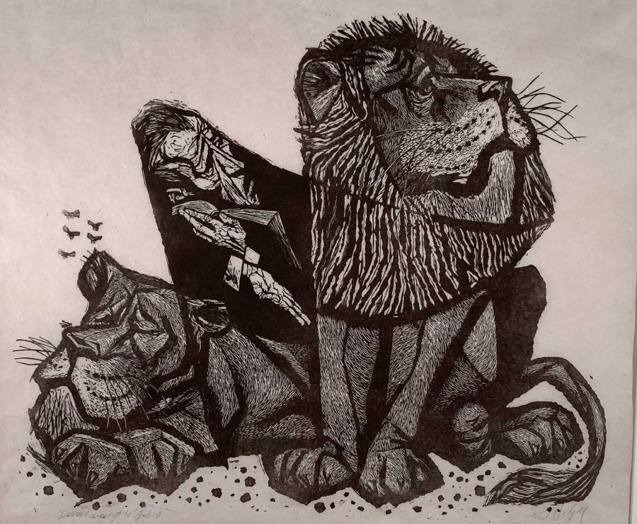 Robert Overman Hodgell - DANIEL AND THE LIONS.
